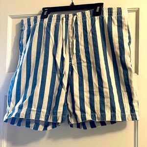 Brand - PacSun Size: - L - Drawstring Shorts - Color: Blue/White Nautical